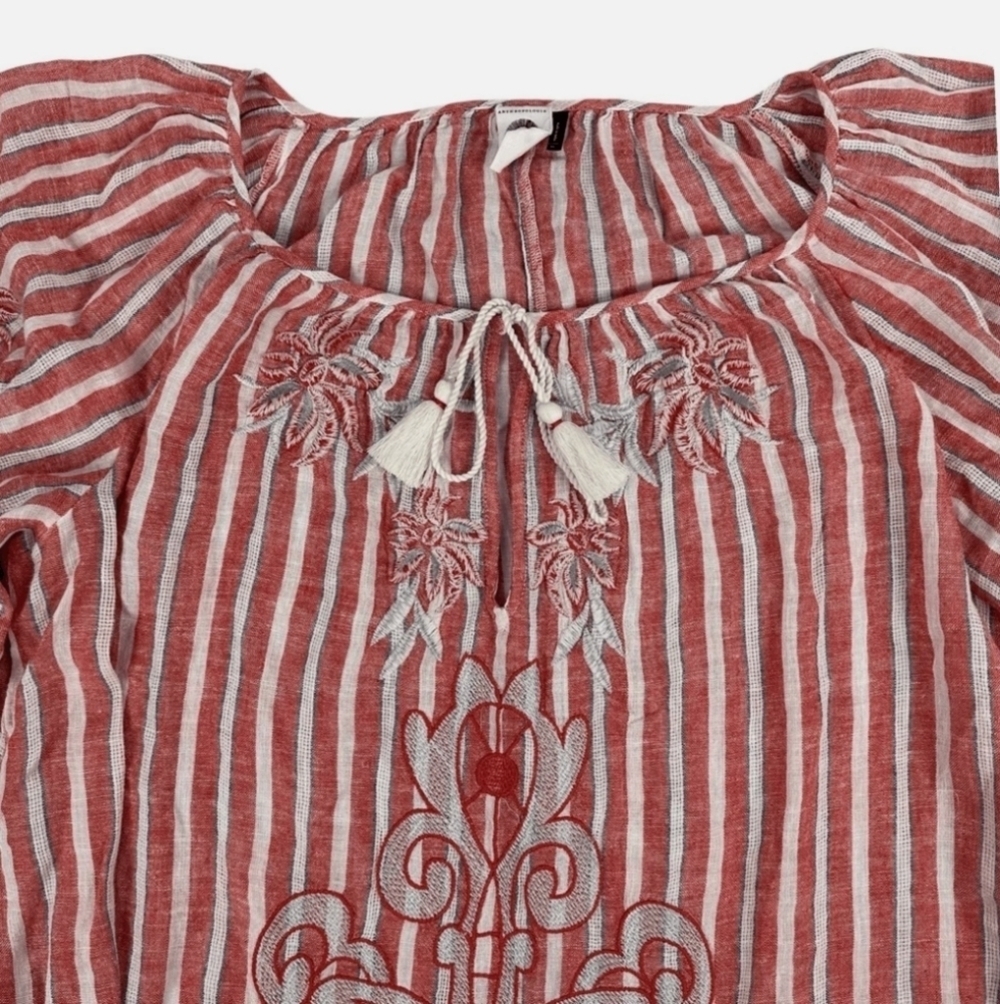 Anthropologie Akemi + Kin Audria Long-Sleeve Peasant Blouse - Picture 7 of 13